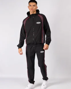 Black Grey Maison Racer Track Top