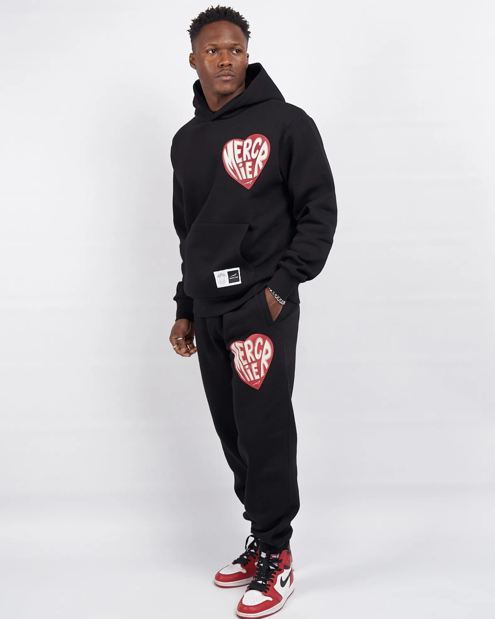 Black Mercier Heart Hoodie