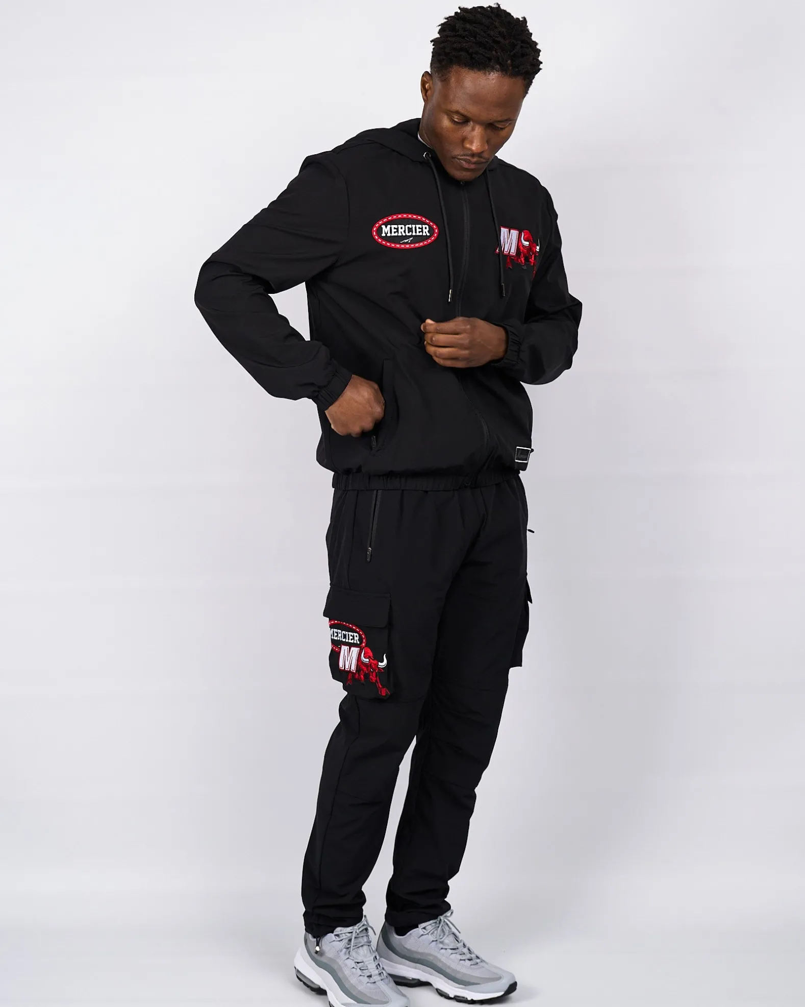 Black Red Empire Windbreaker