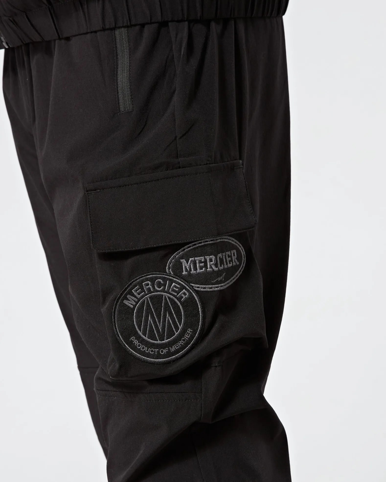 Black Tonal Badge Cargos