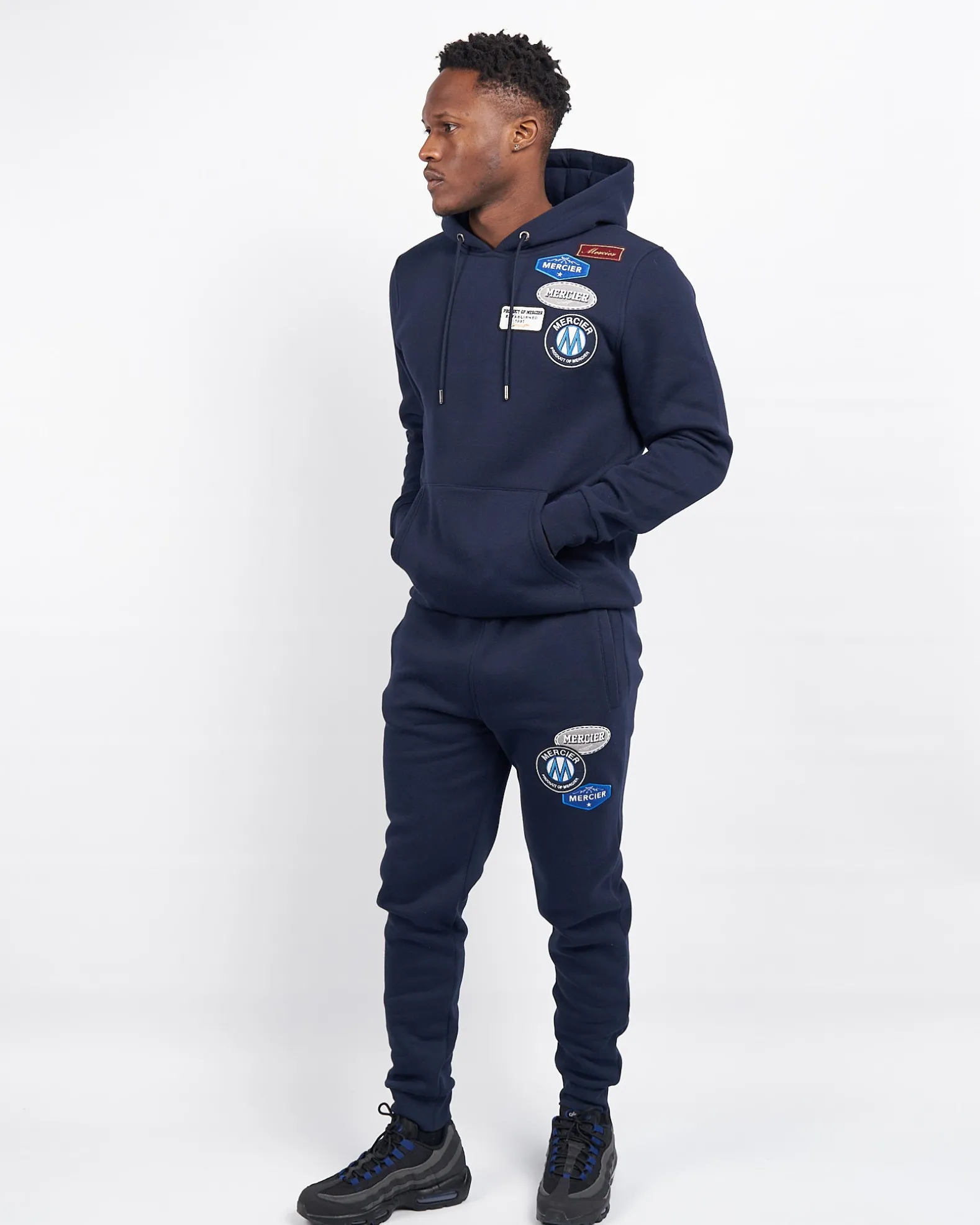 Navy Mercier OG Badge Hoodie