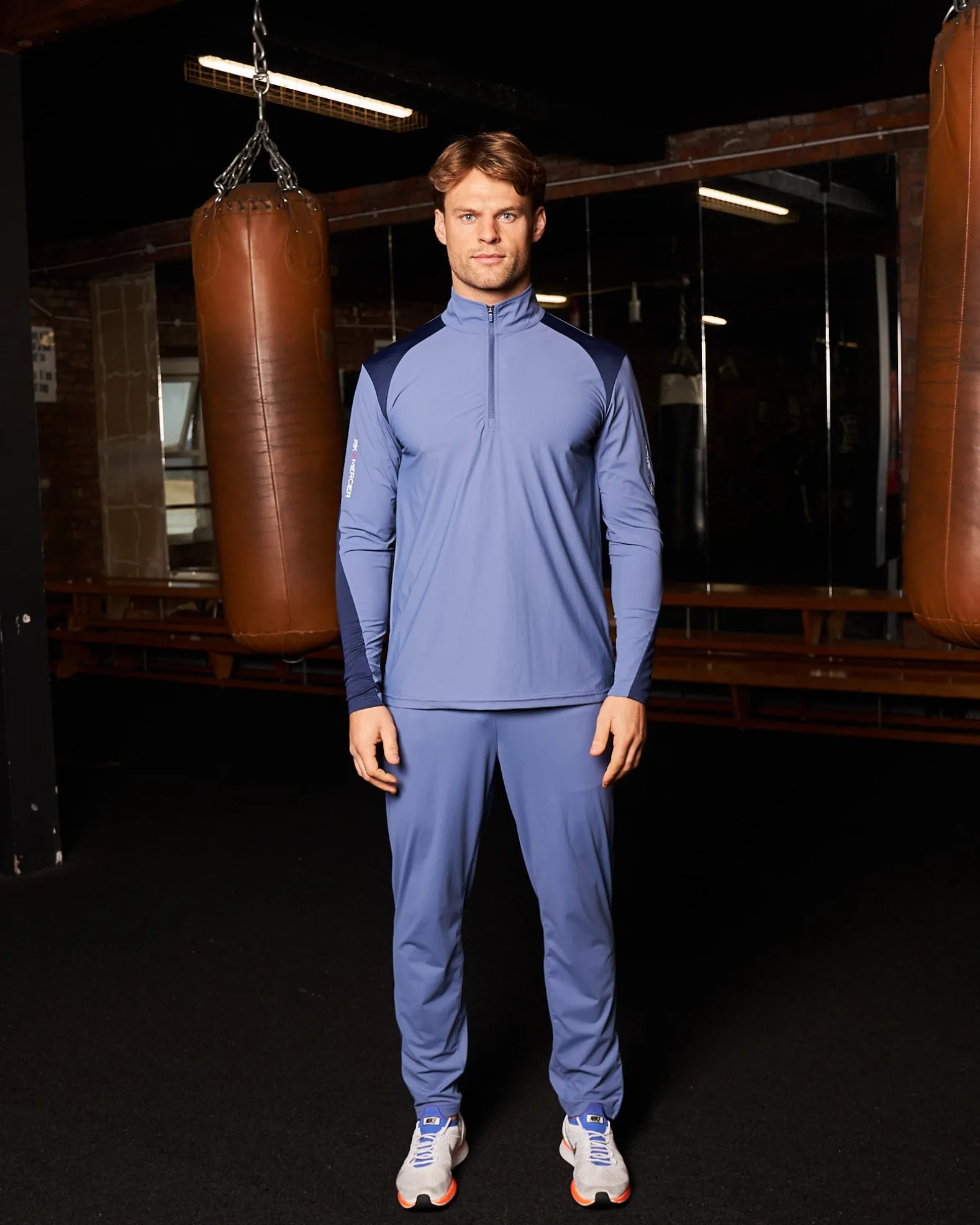 PBK//Mercier Performance Trackpants Petrol Blue